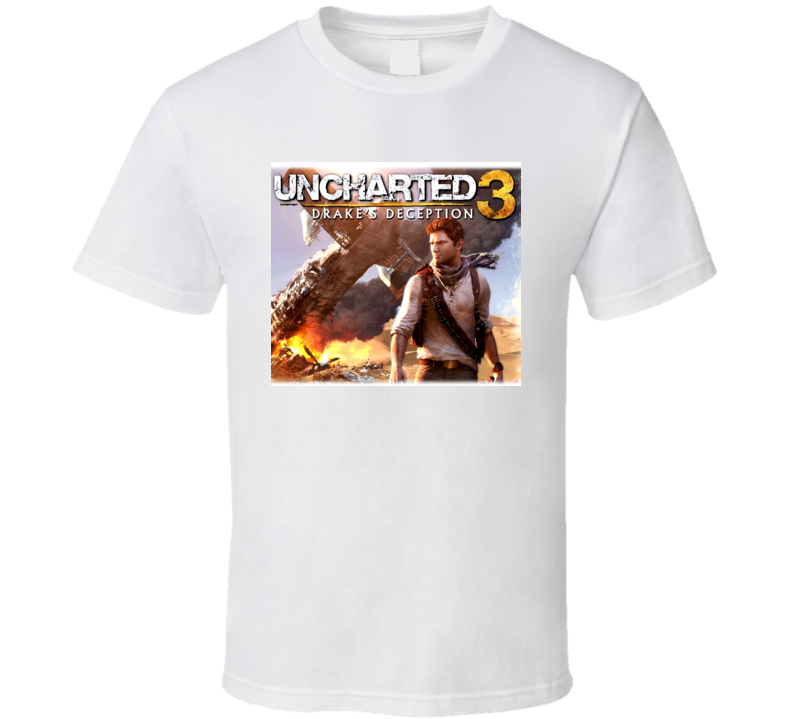 Uncharted 3 Video Game Drake T Shirt Uncharted 3 Video Game Drake T Shirt