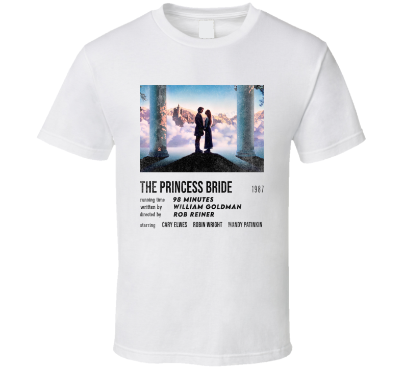 The Princess Bride Movie Stat Card Grunge Vintage 80&#039;s Film T Shi