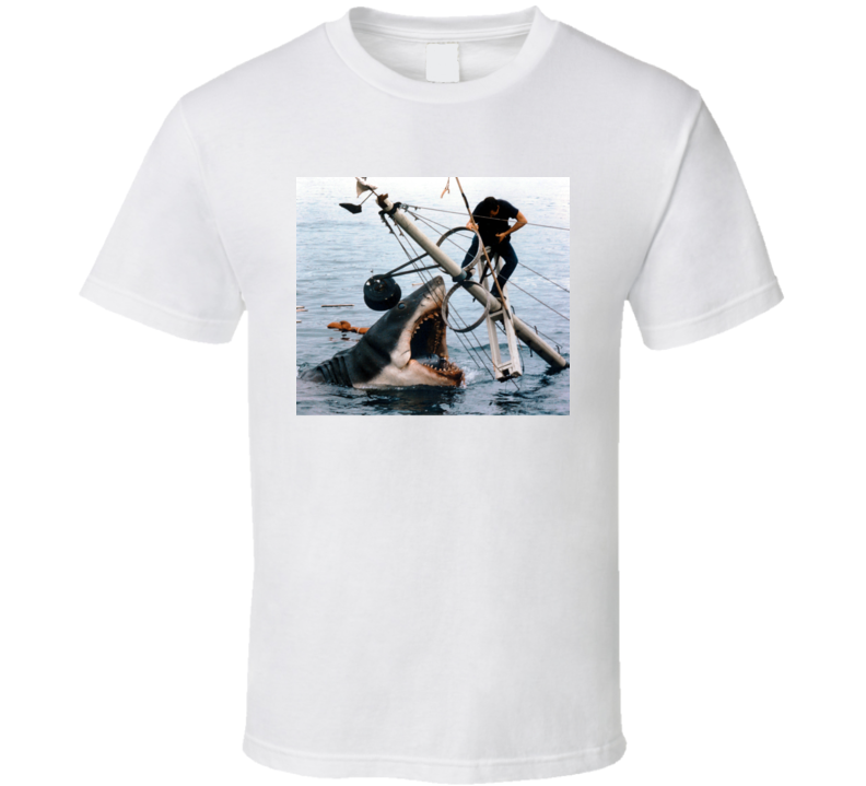 Famous Scene Jaws Popular 70's Film T Shirt