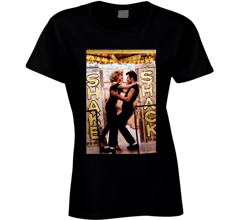 Grease Shake Shack Dancing Scene Cult Classic Musical Grunge Ladies T 