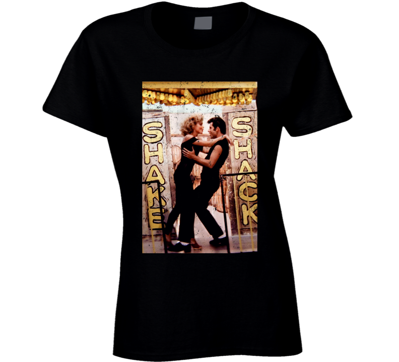 Grease Shake Shack Dancing Scene Cult Classic Musical Grunge Ladies T Shirt