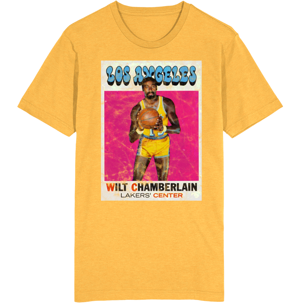 Wilt Chamberlain 1971 Retro Sports Basketball Collectors Card Fan Worn