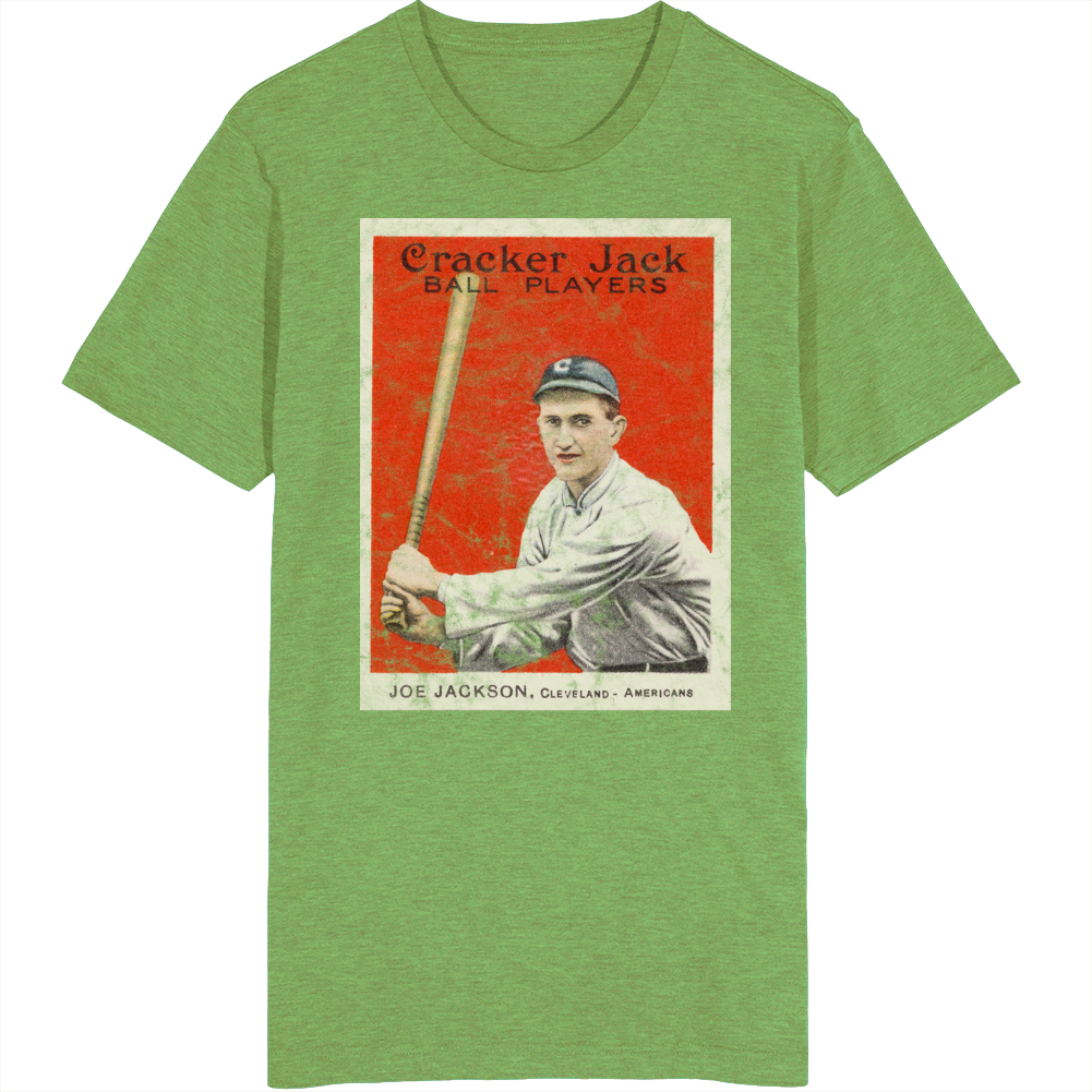 Joe Jackson 1915 Retro Sports Baseball Collectors Card Fan Worn Look T