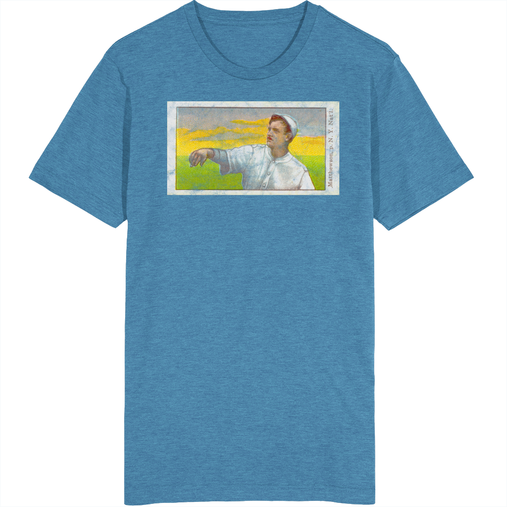 Christy Mathewson 1915 Retro Sports Baseball Collectors Card Fan Worn 