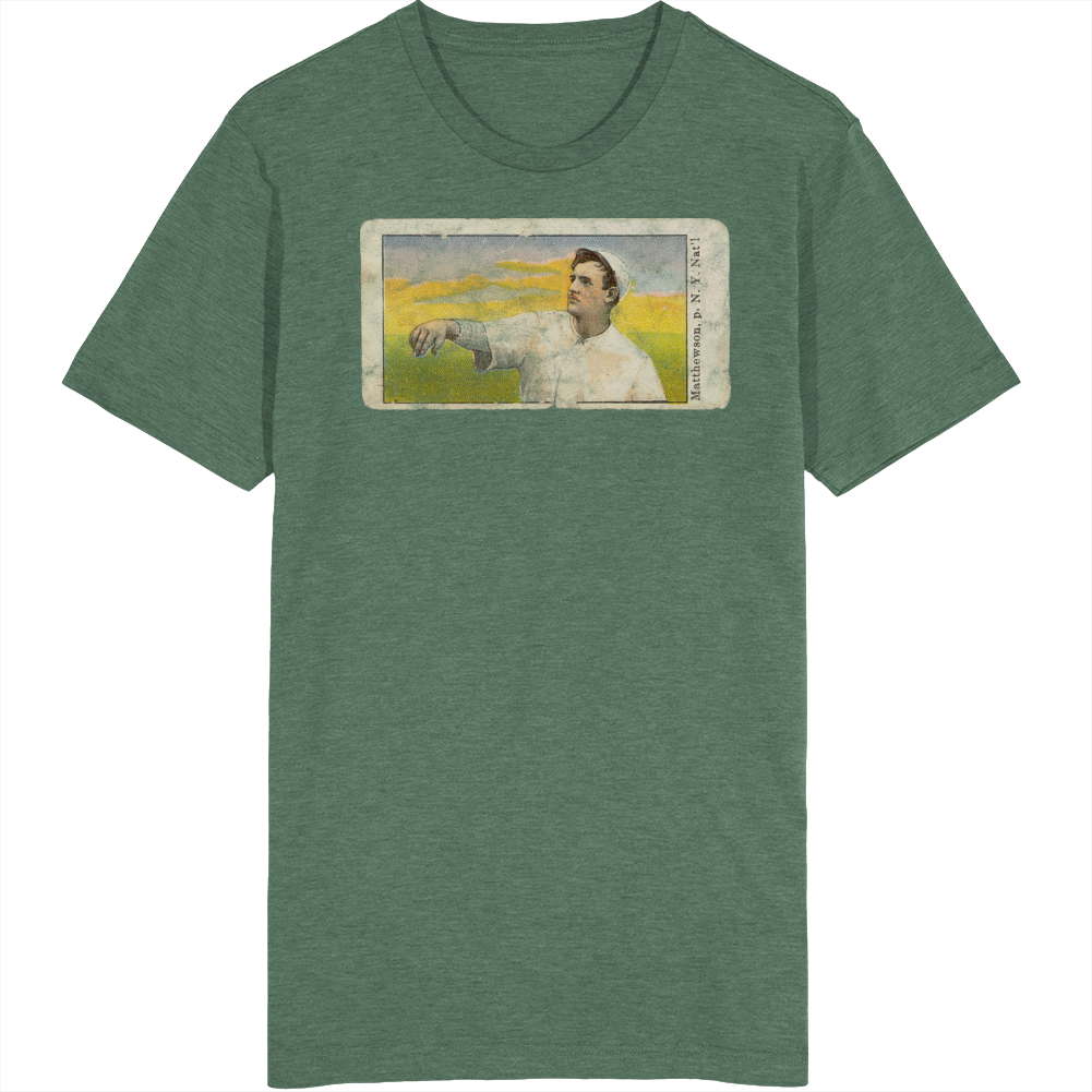 Christy Mathewson 1910 Retro Sports Baseball Collectors Card Fan Worn 