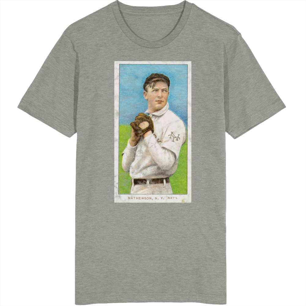 Christy Mathewson Dark Cap 1909 Retro Sports Baseball Collectors Card 