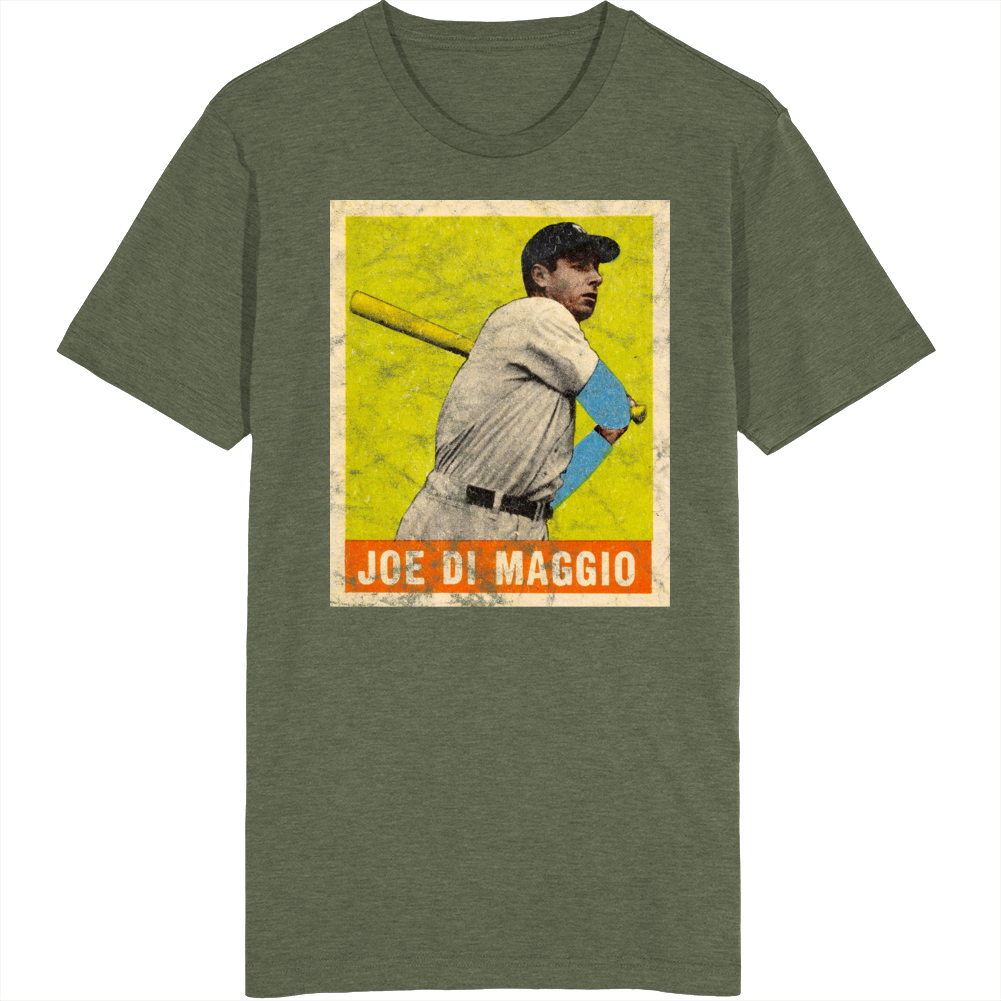 Joe Dimaggio 1948 Retro Sports Baseball Collectors Card Fan Worn Look 