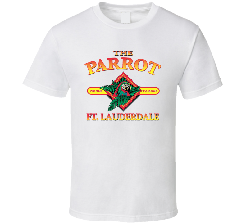 The World Famous Parrot Fort Lauderdale Restaurant Logo T Shirt