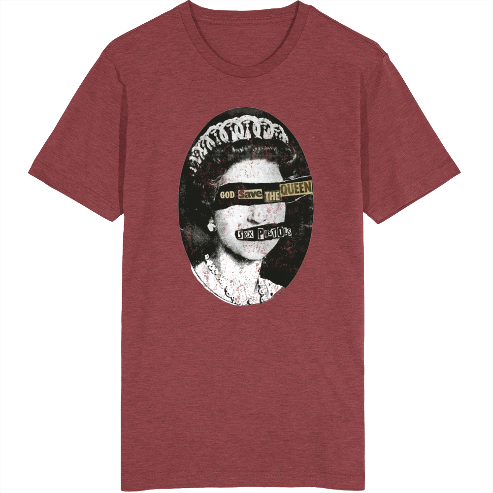 God Save The Queen Rock And Roll Music Badass Distressed Vintage T Shi