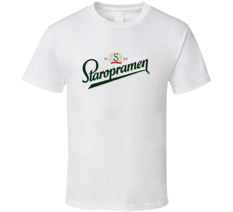 1869 Staropramen Label Logo Drink T Shirt