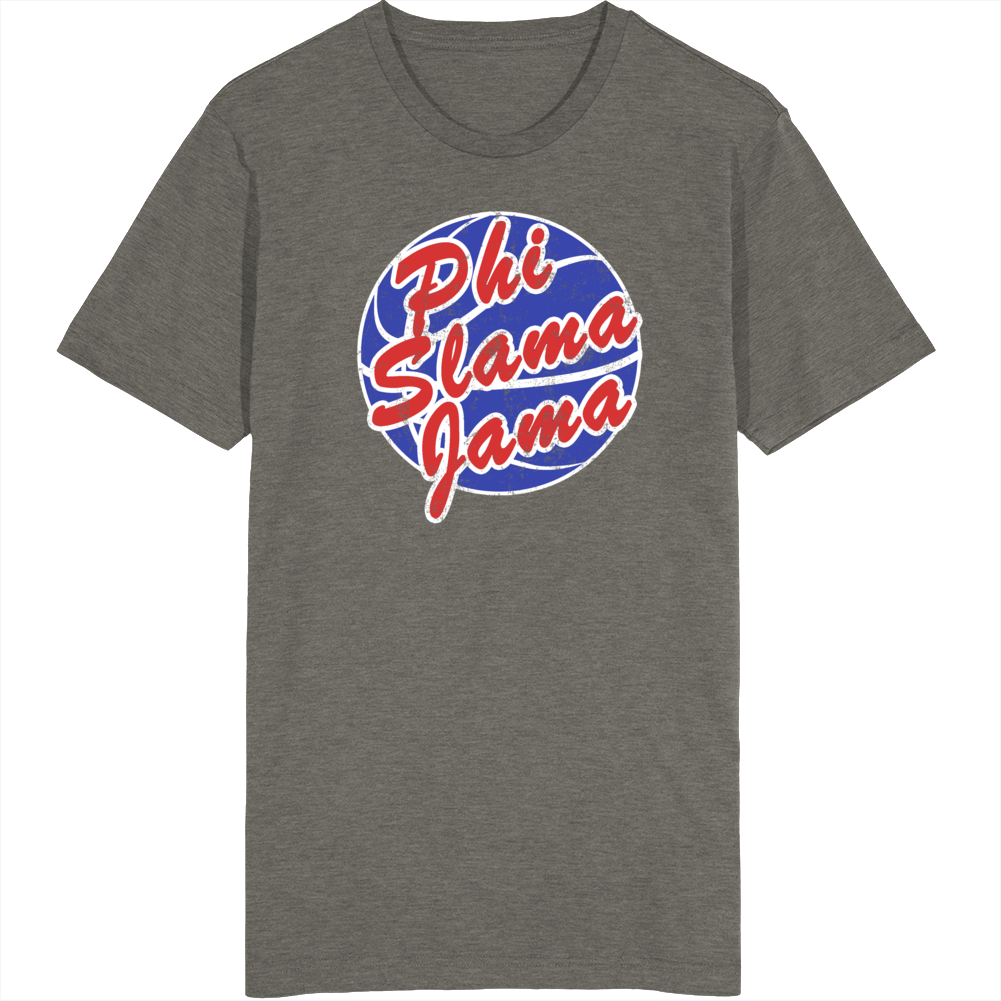 Basketball College America Phi Slama Jama Distressed Vintage T Shirt