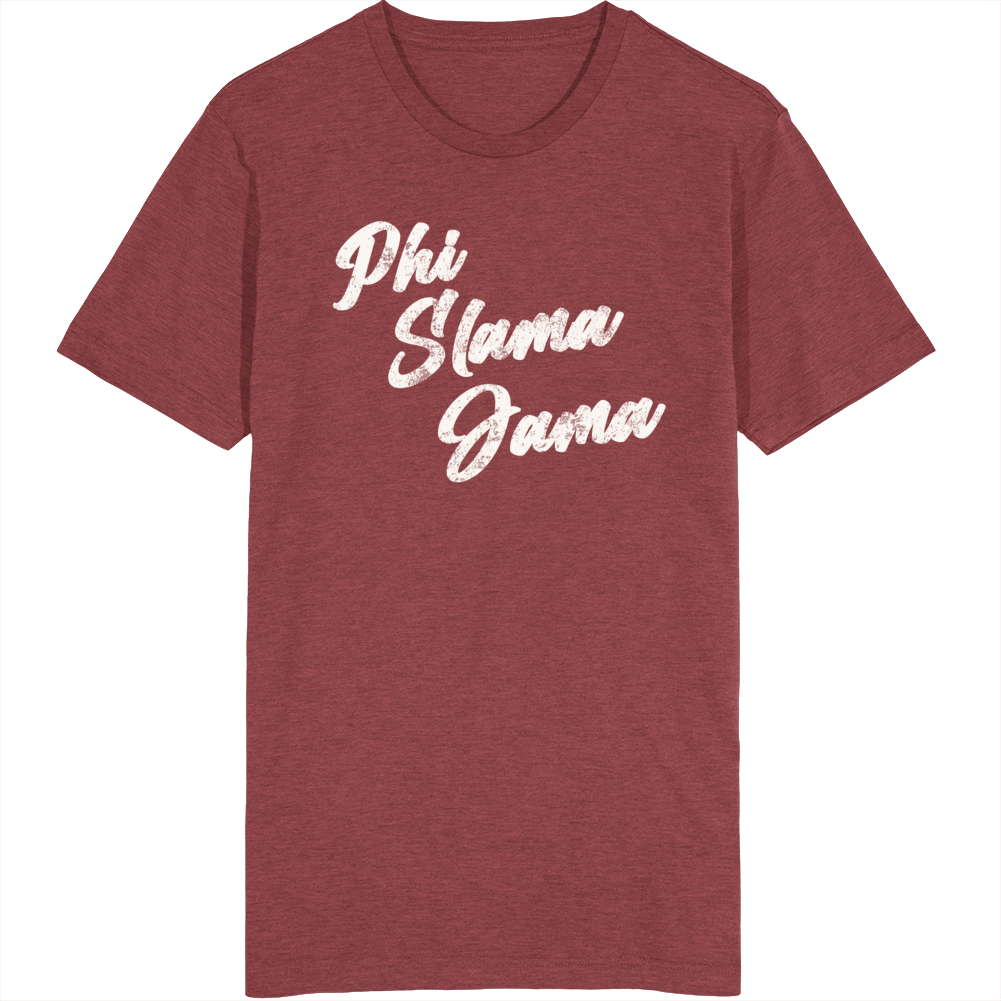 Phi Slama Jama College Basketball Distressed Vintage T Shirt