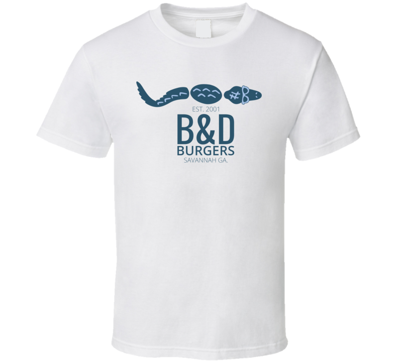 B&d Burgers Savannah Georgia Restaurant T Shirt