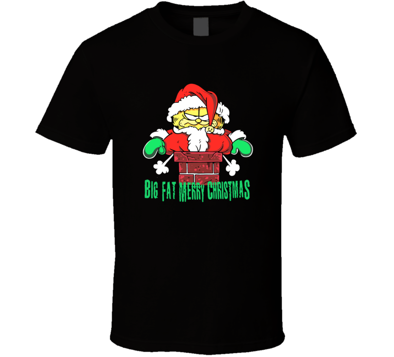 Garfield Big Fat Merry Christmas T Shirt