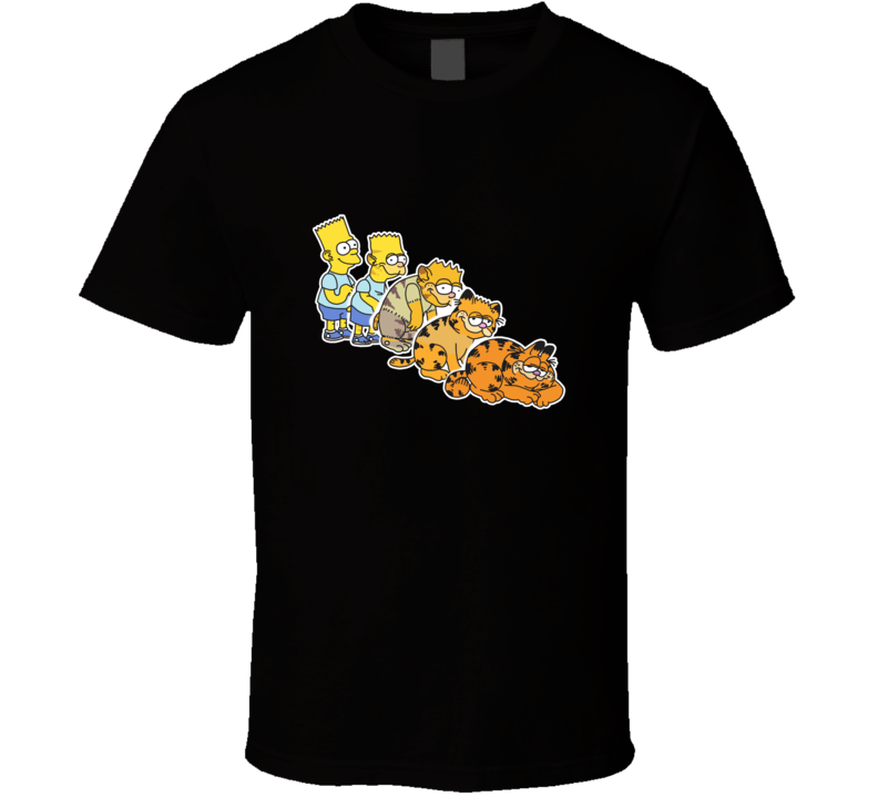 Bart Simpson And Garfield T Shirt Bart Simpson And Garfield T Shirt