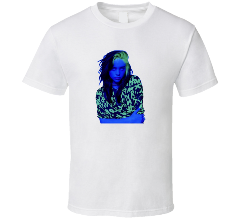 Billie Eilish Neon Portrait T Shirt