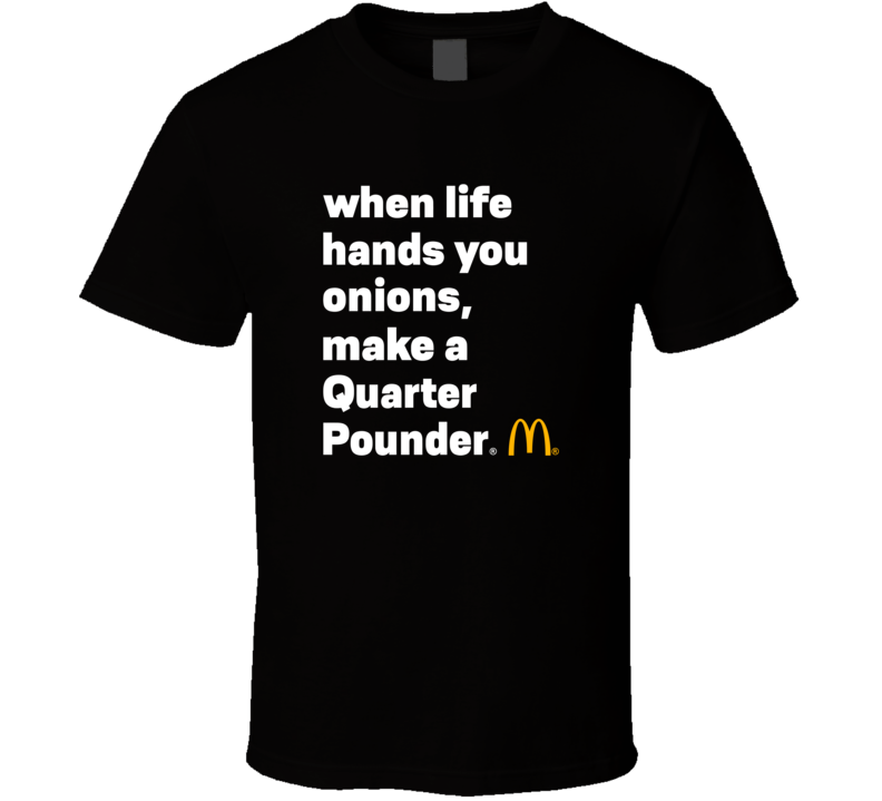 Mcdonalds Quarter Pounder T Shirt Mcdonalds Quarter Pounder T Shirt