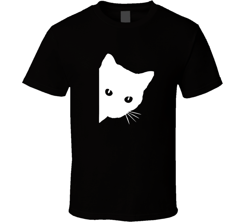 Peeking Cat T Shirt