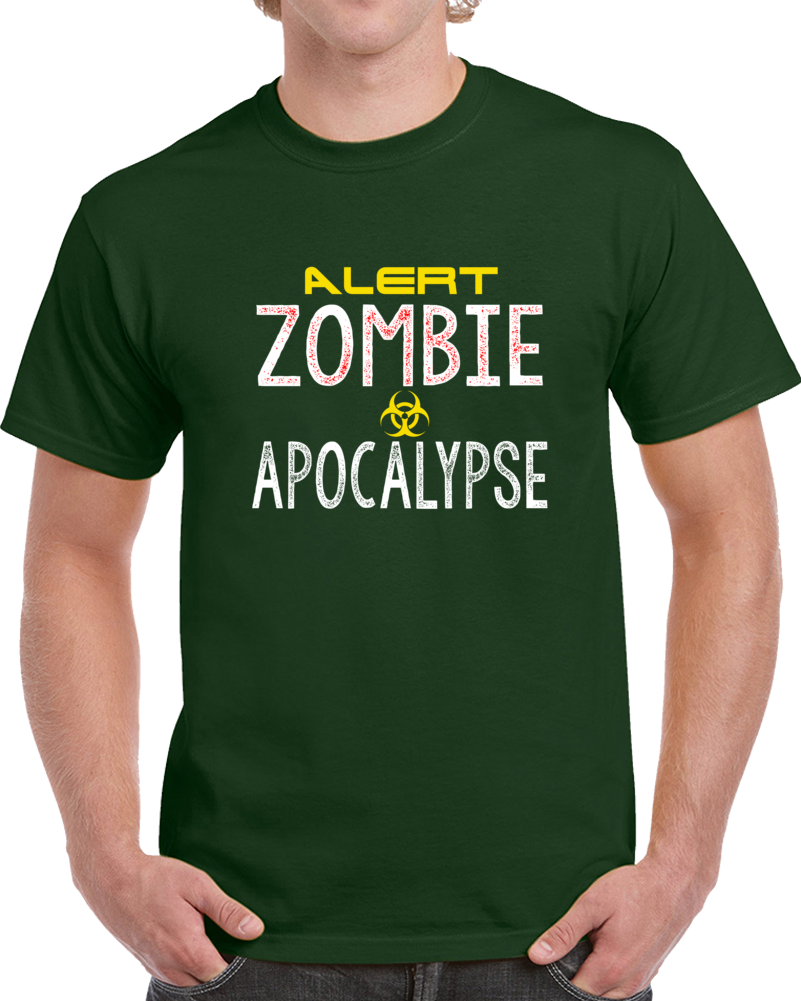 Alert Zombie Apocalypse T Shirt