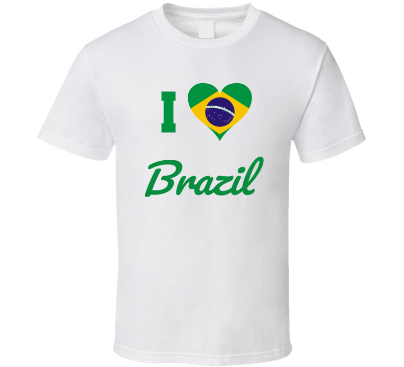 I Heart Brazil T Shirt I Heart Brazil T Shirt