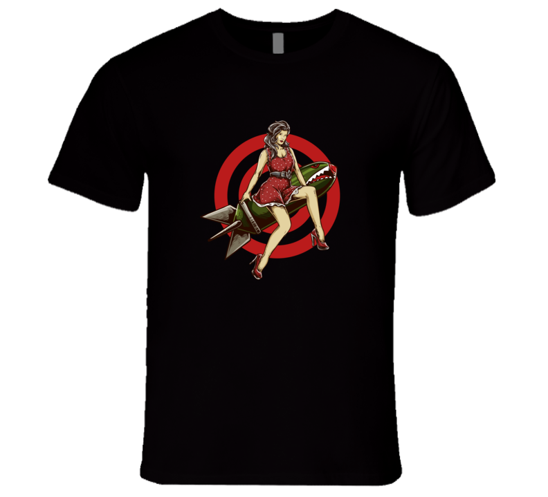 Explosives Target Pretty Lady Bulls Eye T Shirt