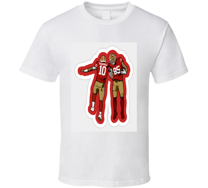 Jerry Rice George Kittle  San Francisco 49ers Of The National Football League.  T Shirt