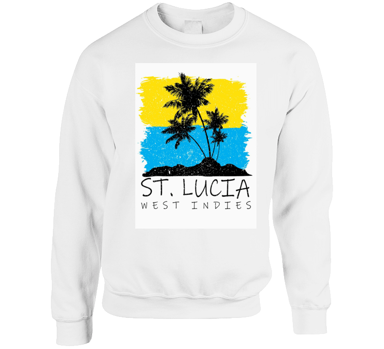 St.lucia West Indies 41st Independence Crewneck Sweatshirt