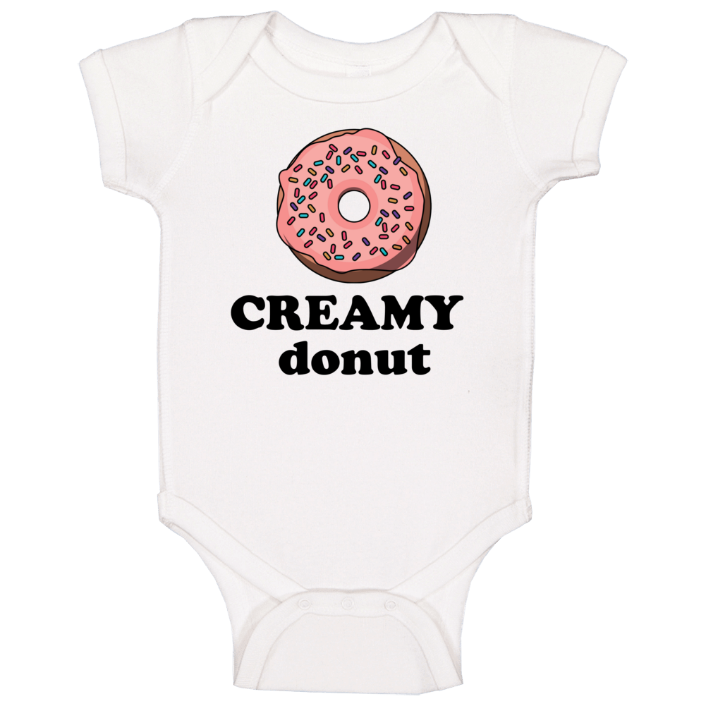 Creamy Donut Crewneck Sweatshirt Baby One Piece