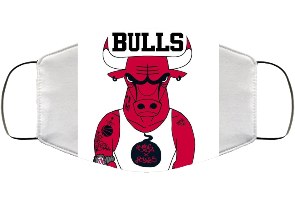 Bulls Face Mask Cover