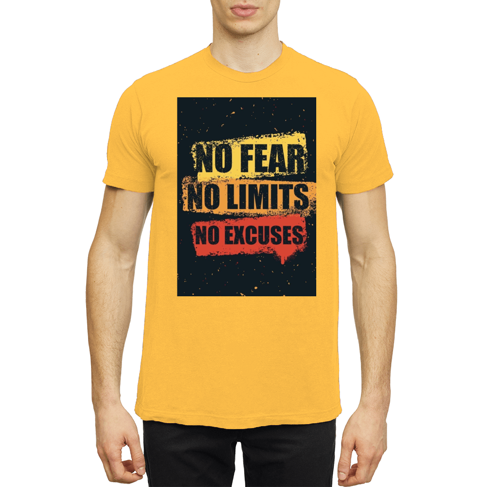 No Fears No Limits No Excuses  T Shirt