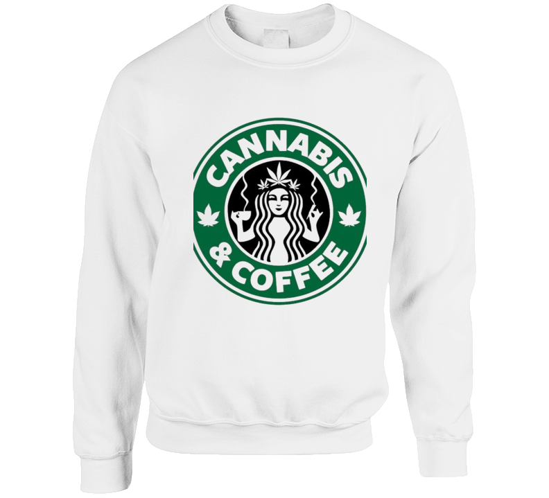 Cannabis And Coffee Crewneck Sweatshirt