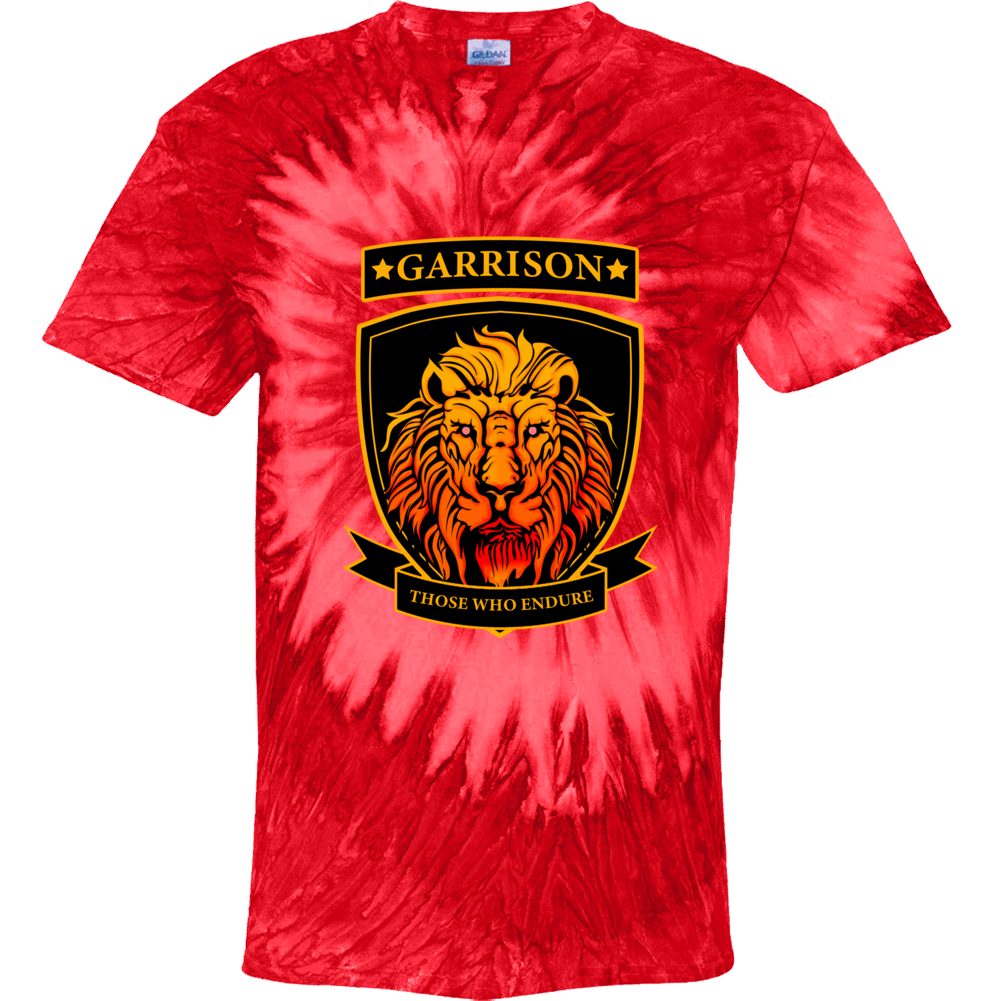 Red Swirl Garrison Tie Dye