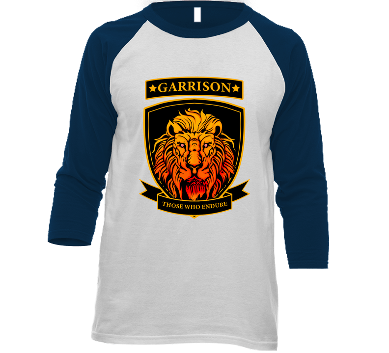 Garrison White/navy Raglan 3/4 Sleeve Shirt Garrison White/navy Raglan 3/4 Sleeve Shirt