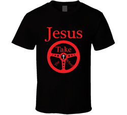 Jesus Take The Wheel_Red w White Cross 37701323