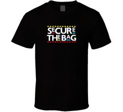 Secure The Bag_White Faith Blessed Boss Entrepreneur Teacher Student Education God Jesus Lord Church Bible Inspirational Motivational Christian Religious Hustle Pop Culture Gift TShirt 37870333