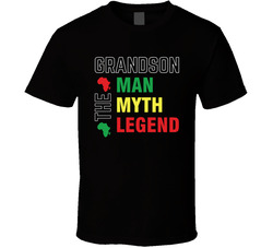 Grandson: The Man Myth Legend Father's Day Blessed Faith Love God Jesus Legend Inspirational Motivational Pop Culture Hustle Gift TShirt 38031764