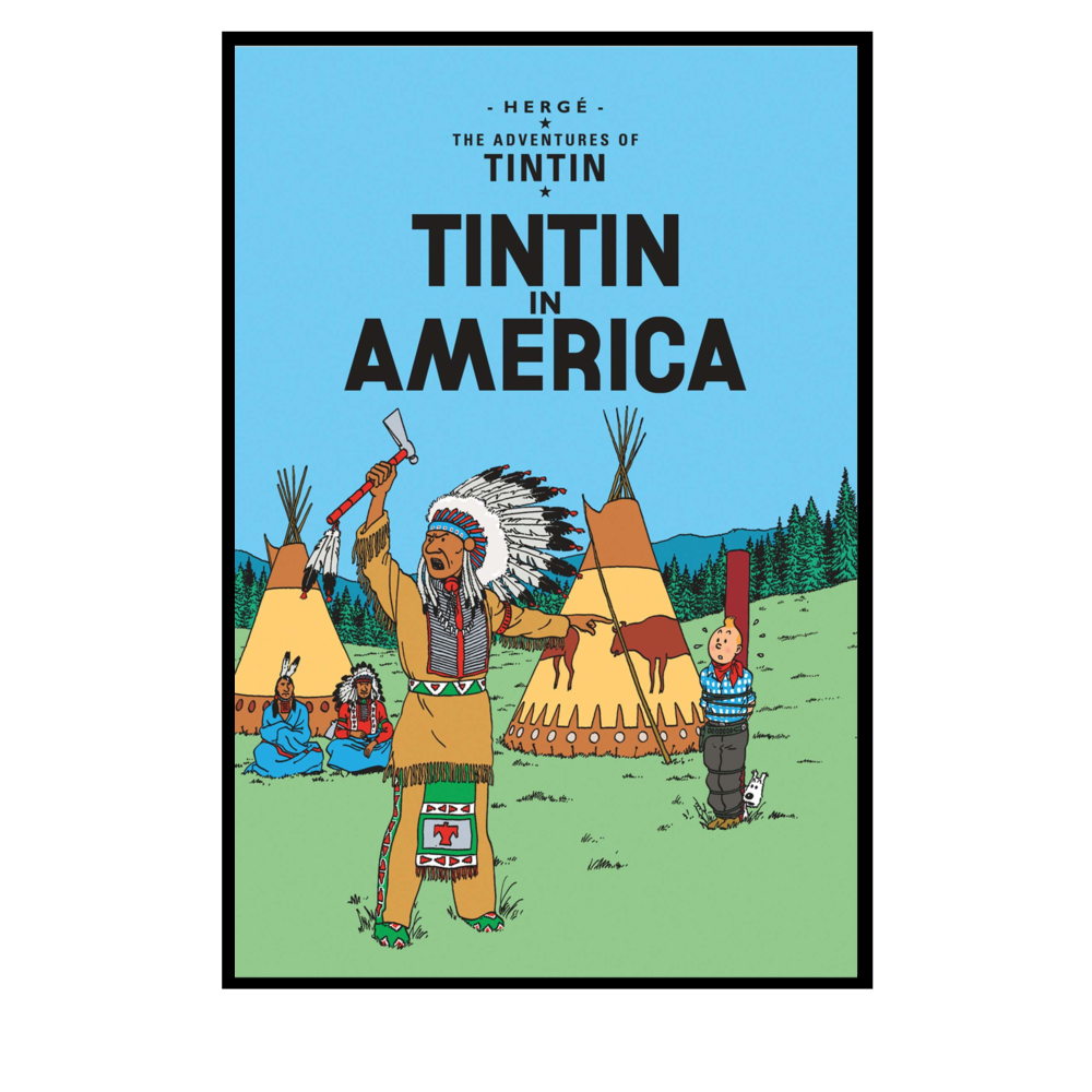 Tintin In Amerika Poster