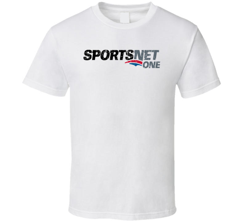 Sportsnet One TV Sports Channel Network Worn Look T Shirt Sportsnet One TV Sports Channel Network Worn Look T Shirt