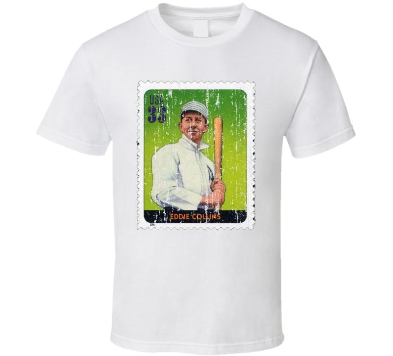 Legends Of Baseball Eddie Collins Stamp Collector Gift Worn Look T Shirt Legends Of Baseball Eddie Collins Stamp Collector Gift Worn Look T Shirt