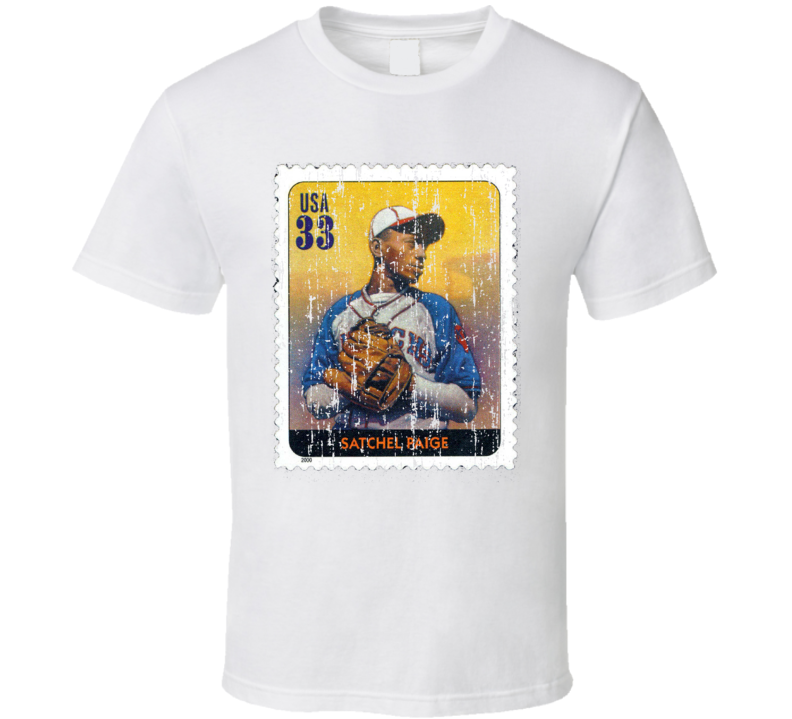 Legends Of Baseball Satchel Paige Stamp Collector Gift Worn Look T Shirt Legends Of Baseball Satchel Paige Stamp Collector Gift Worn Look T Shirt