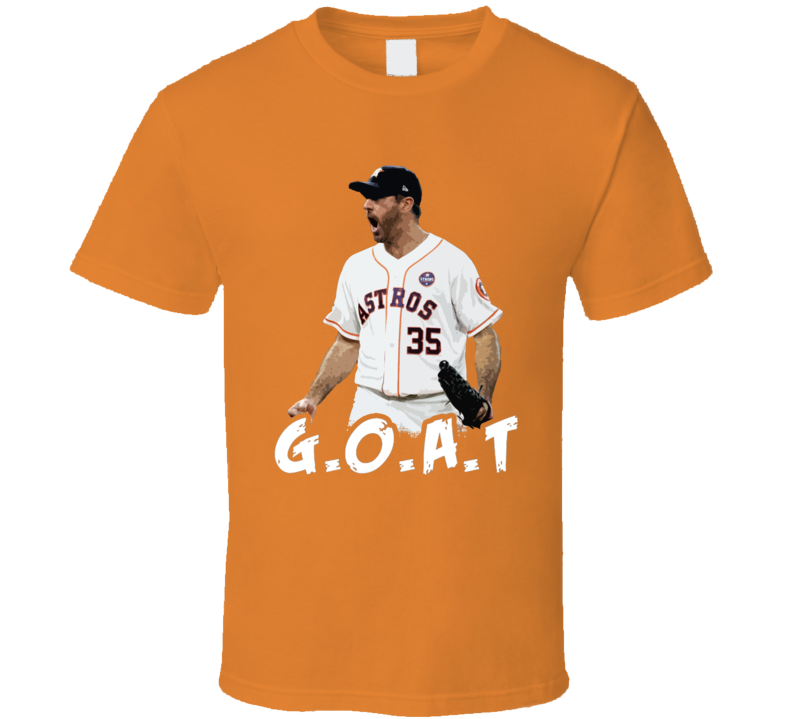 Justin Verlander GOAT Houston baseball Fan Gift Essential T Shirt Justin Verlander GOAT Houston baseball Fan Gift Essential T Shirt