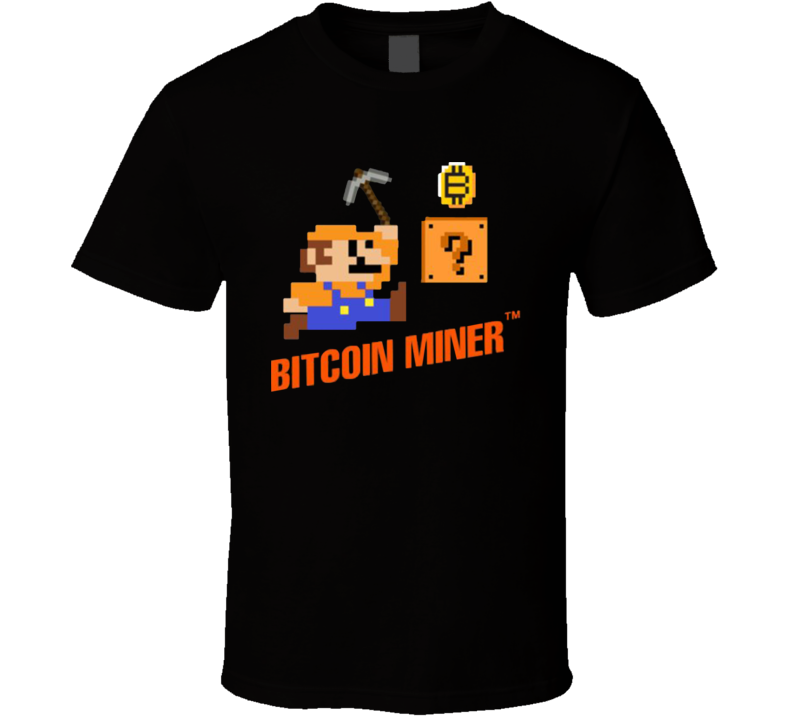 Bitcoin Miner Mario Cryptocurrency Video Game Gift T Shirt Bitcoin Miner Mario Cryptocurrency Video Game Gift T Shirt