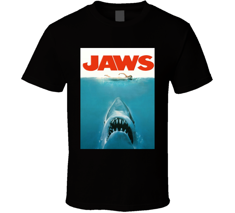 Jaws Amity Island Movie Poster Cool Fan T Shirt Jaws Amity Island Movie Poster Cool Fan T Shirt