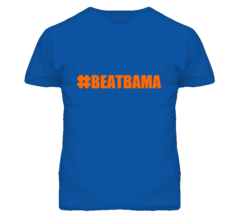 Hashtag Beat Bama #BeatBama Alabama Florida Football Fan Blue Orange T Shirt Hashtag Beat Bama #BeatBama Alabama Florida Football Fan Blue Orange T Shirt