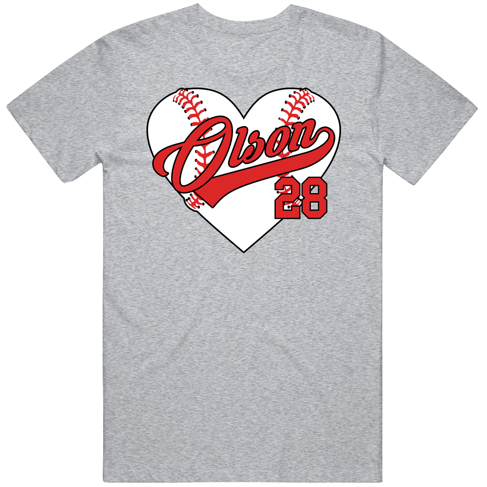 Matt Olson Baseball Heart T Shirt