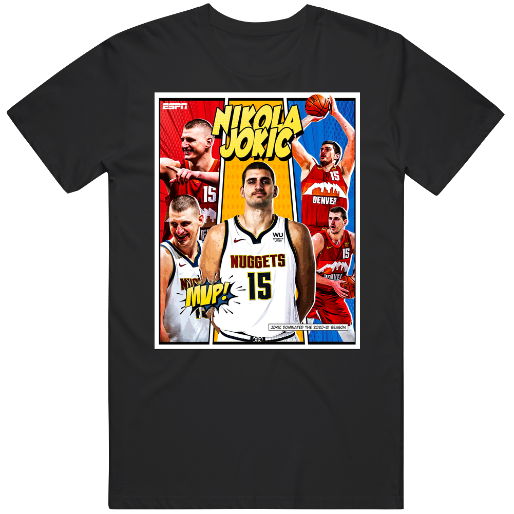 Nikola Jokic Mvp Comic Strip T Shirt Nikola Jokic Mvp Comic Strip T Shirt