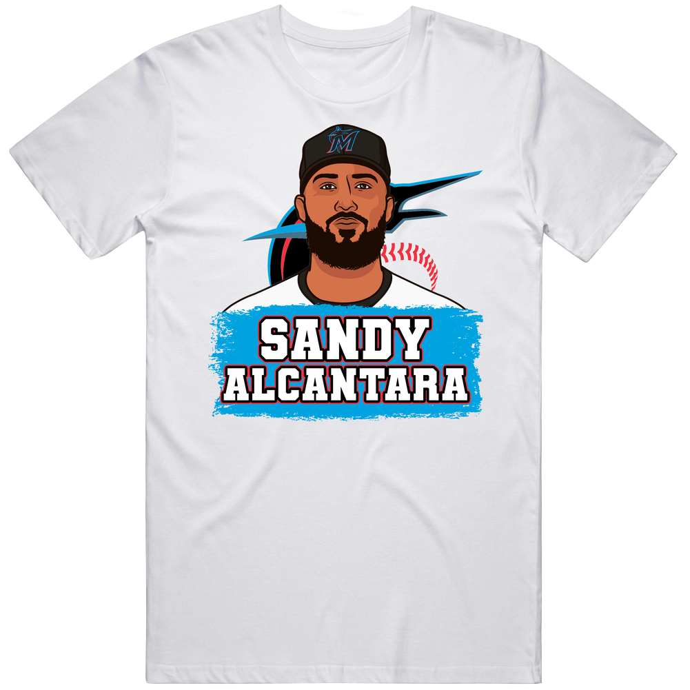 Sandy Alcantara Player Protrait T Shirt