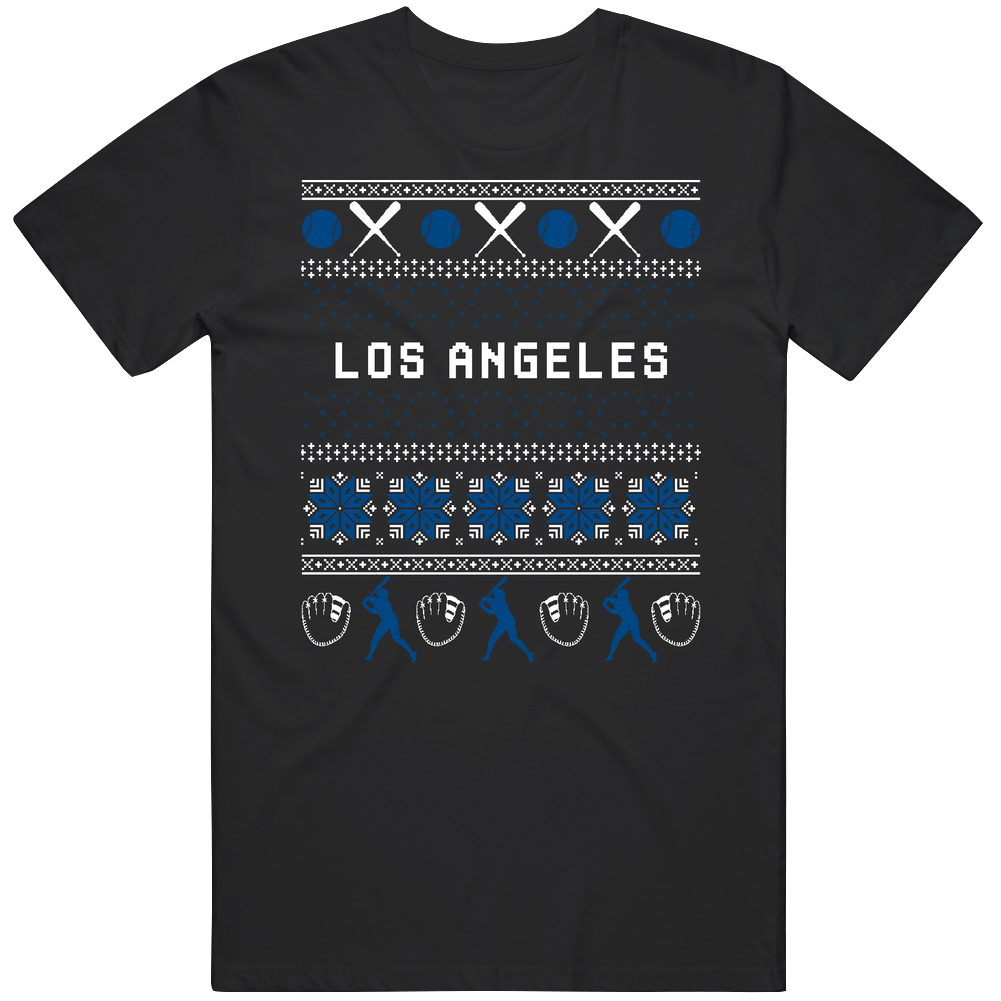 Los Angeles Baseball Ugly Sweater 8bit Pixel Art Fan T Shirt