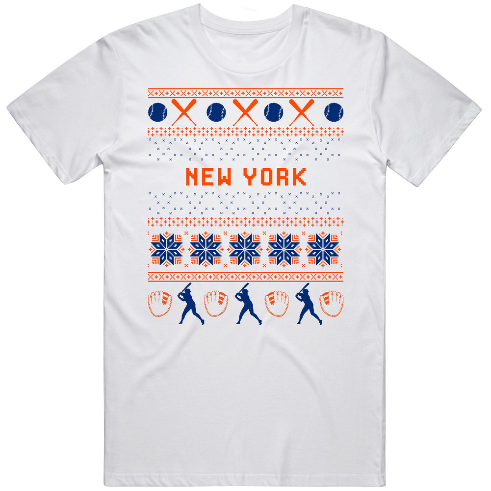 New York Nym Baseball Ugly Sweater 8bit Pixel Art Fan T Shirt