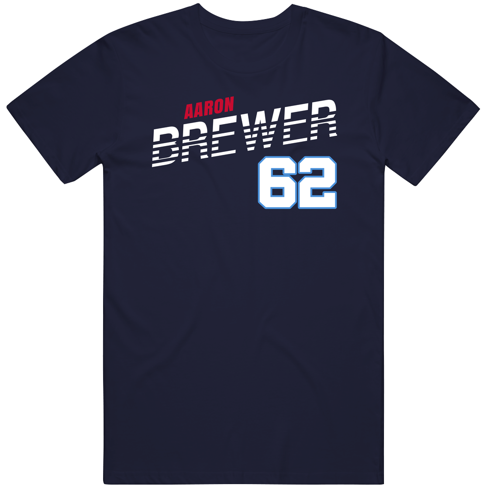 Aaron Brewer 62 Favorite Player Tennessee Football Fan T Shirt